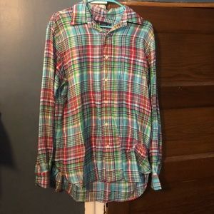 Plaid Polo button down